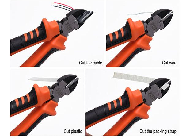 Jogo de 3 Alicates Profissionais HARDEN – Aço Cromo Vanádio (CRV) com Cabo Ergonômico