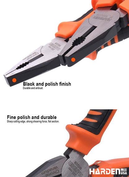 Alicate Universal Profissional HARDEN com Cabo Ergonômico TPR