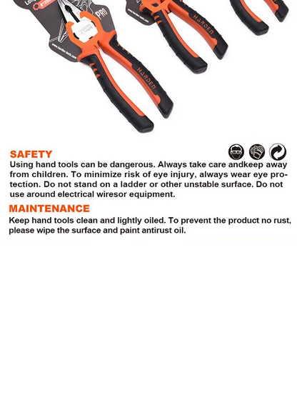 Alicate Universal Profissional HARDEN com Cabo Ergonômico TPR