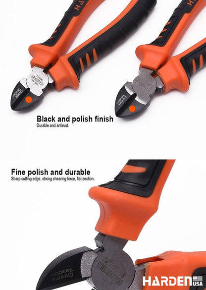 Alicate de Corte Diagonal HARDEN – Aço CR-V com Cabo Ergonômico