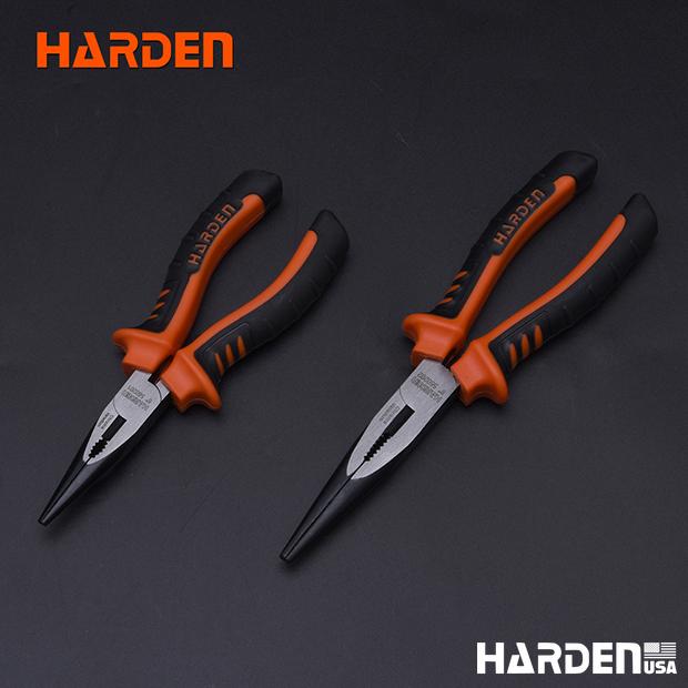 Alicate Bico Meia Cana 6" e 8" HARDEN – Cabo Ergonômico TPR e Aço CRV Endurecido