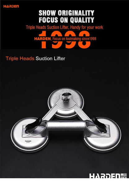 Levantador de Sucção Triplo Heads - Ideal para Trabalhos Pesados