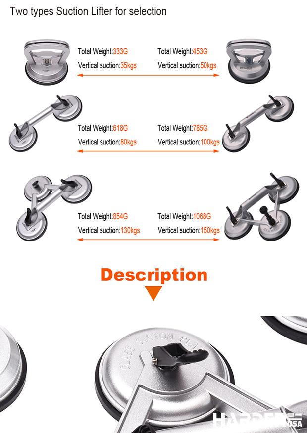 Levantador de Sucção Triplo Heads - Ideal para Trabalhos Pesados