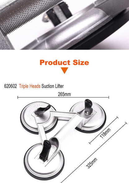 Levantador de Sucção Triplo Heads - Ideal para Trabalhos Pesados