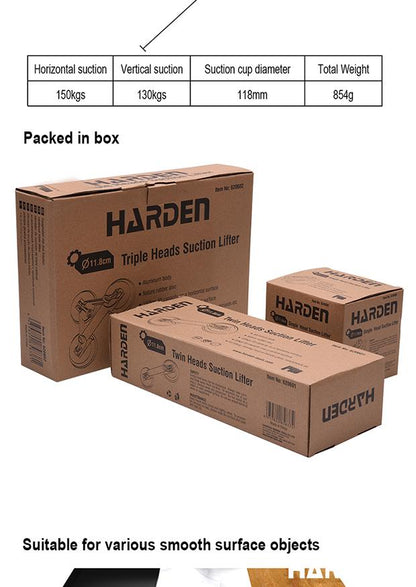 Levantador de Sucção Triplo Heads - Ideal para Trabalhos Pesados