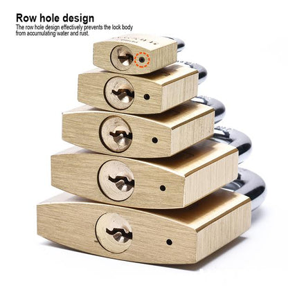 Cadeado de Latão HARDEN com Arco em Aço Temperado e Trava Dupla