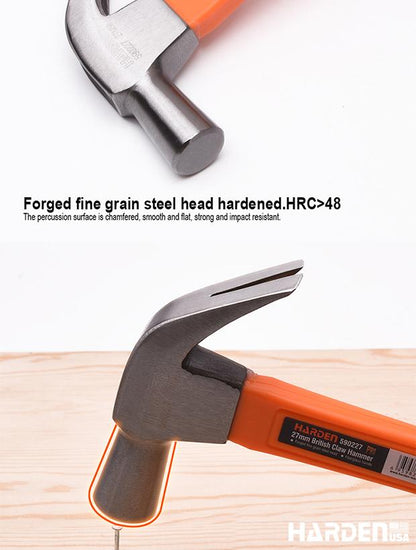 Martelo Unha HARDEN 27mm com Cabo de Fibra e Cabeça em Aço Forjado Temperado