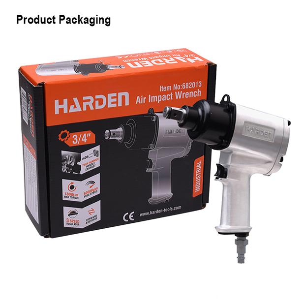 Chave de Impacto Pneumática 3/4" Harden – Alta Potência, 1200Nm de Torque, Certificação CE