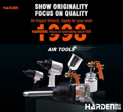 Chave de Impacto Pneumática 3/4" Harden – Alta Potência, 1200Nm de Torque, Certificação CE