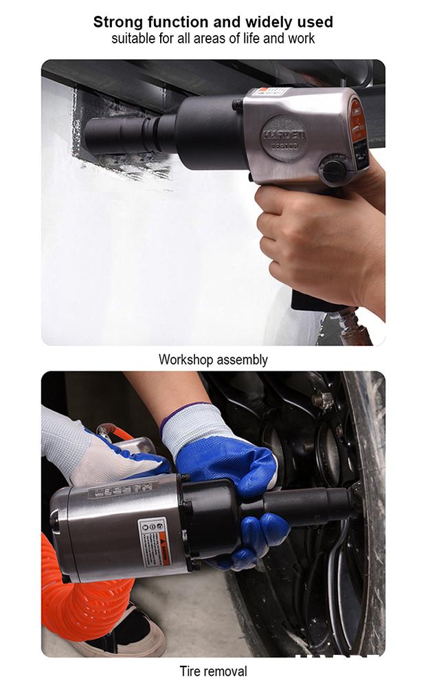 Chave de Impacto Pneumática 3/4" Harden – Alta Potência, 1200Nm de Torque, Certificação CE