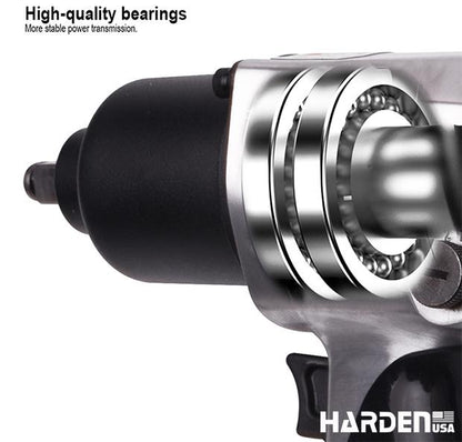 Chave de Impacto Pneumática 1/2" Harden – 640Nm, Alto Torque e Baixa Vibração