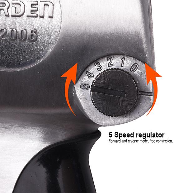 Chave de Impacto Pneumática 1/2" Harden – 640Nm, Alto Torque e Baixa Vibração