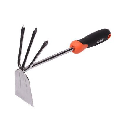 Enxada e Garfo Combinados HARDEN 320 x 185 mm (12,6” x 7,3”) em Aço Inoxidável com Cabo Ergonômico