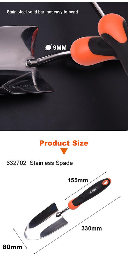 Enxada e Garfo Combinados HARDEN 320 x 185 mm (12,6” x 7,3”) em Aço Inoxidável com Cabo Ergonômico