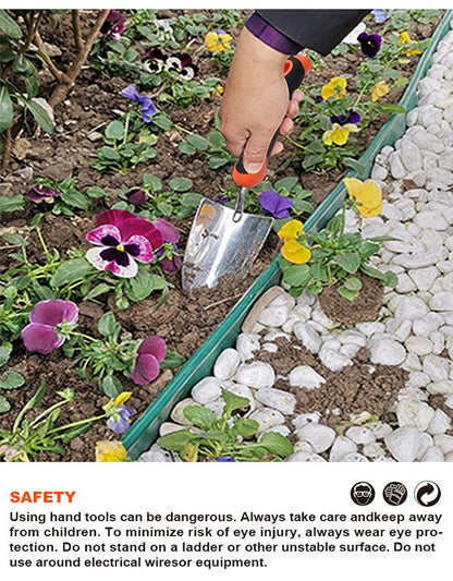 Enxada e Garfo Combinados HARDEN 320 x 185 mm (12,6” x 7,3”) em Aço Inoxidável com Cabo Ergonômico