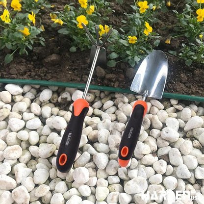 Pá de Jardinagem HARDEN 320 x 80 mm (12,6” x 3,1”) em Aço Inoxidável com Cabo Ergonômico