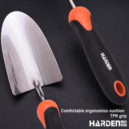 Pá de Jardinagem HARDEN 320 x 80 mm (12,6” x 3,1”) em Aço Inoxidável com Cabo Ergonômico
