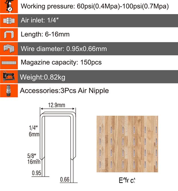 Grampeador e Pinador Pneumático HARDEN 2 em 1 18 Ga para Marcenaria e Montagem