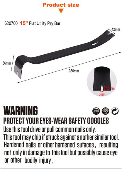 Barra de Alavanca Utilitária Plana de 15"