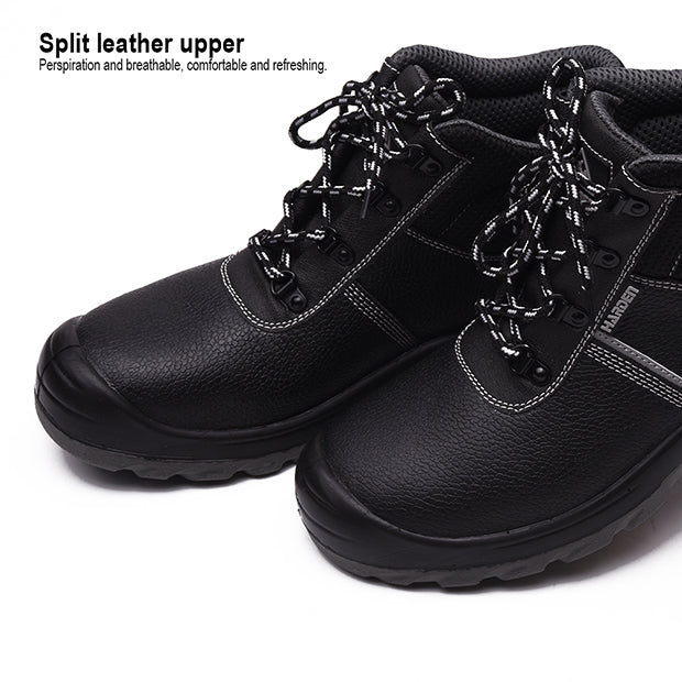 Bota de Segurança HARDEN S1P com Biqueira de Aço e Palmilha Antiperfuro – Antiderrapante e Resistente a Óleo