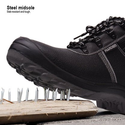 Bota de Segurança HARDEN S1P com Biqueira de Aço e Palmilha Antiperfuro – Antiderrapante e Resistente a Óleo