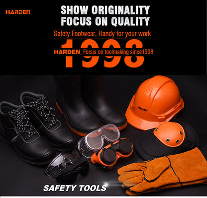 Bota de Segurança HARDEN S1P com Biqueira de Aço e Palmilha Antiperfuro – Antiderrapante e Resistente a Óleo