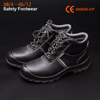 Bota de Segurança HARDEN S1P com Biqueira de Aço e Palmilha Antiperfuro – Antiderrapante e Resistente a Óleo