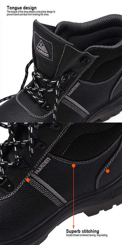Bota de Segurança HARDEN S1P com Biqueira de Aço e Palmilha Antiperfuro – Antiderrapante e Resistente a Óleo