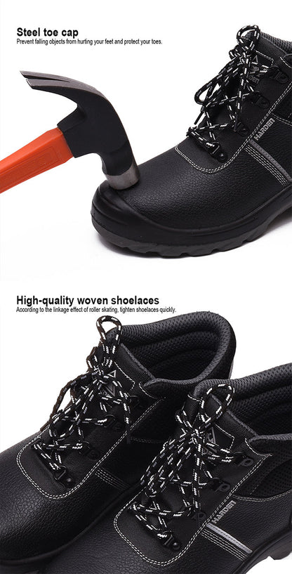 Bota de Segurança HARDEN S1P com Biqueira de Aço e Palmilha Antiperfuro – Antiderrapante e Resistente a Óleo