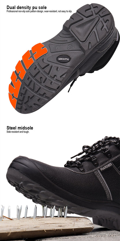 Bota de Segurança HARDEN S1P com Biqueira de Aço e Palmilha Antiperfuro – Antiderrapante e Resistente a Óleo