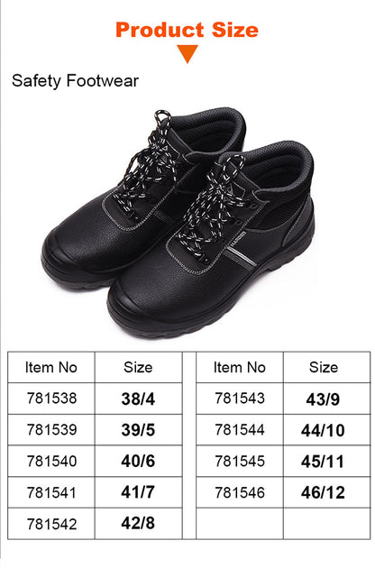 Bota de Segurança HARDEN S1P com Biqueira de Aço e Palmilha Antiperfuro – Antiderrapante e Resistente a Óleo