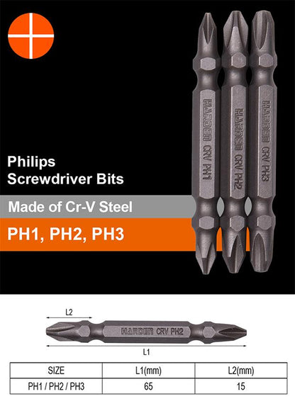 Jogo de Pontas de Parafusadeira 9 Peças HARDEN – Aço Cromo-Vanádio (Cr-V) Temperado com Suporte de Cinto