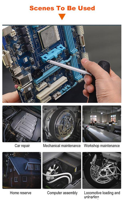 Chave Phillips HARDEN 2 em 1 PH2 com Haste 130 mm em Aço Cromo-Vanádio (CR-V)