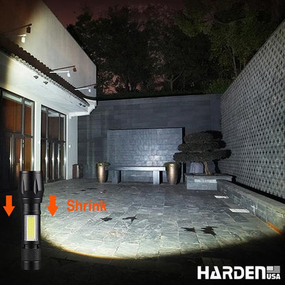 Lanterna de Trabalho Recarregável Harden – LED 3W, Bateria 400mAh e Foco Telescópico