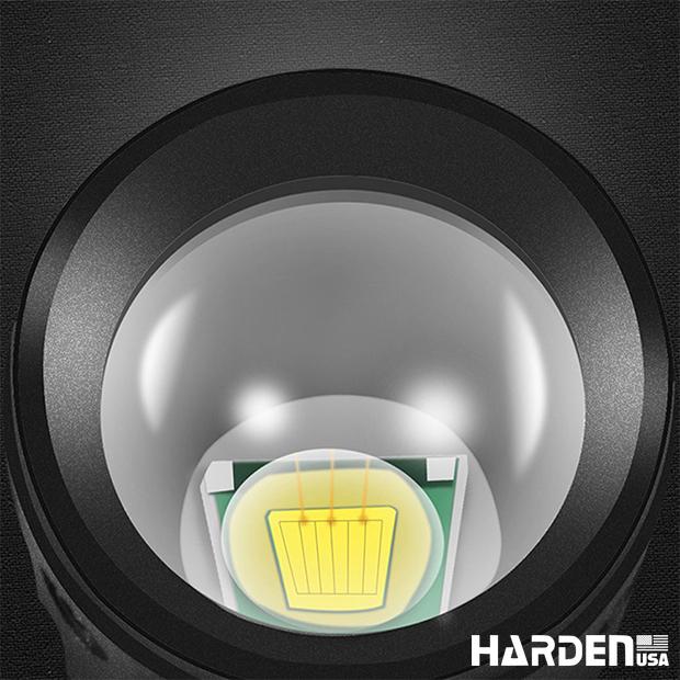 Lanterna de Trabalho Recarregável Harden – LED 3W, Bateria 400mAh e Foco Telescópico