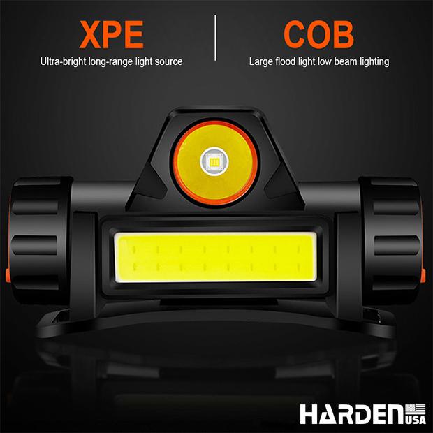 Lanterna de Cabeça Recarregável HARDEN com LED 150 Lúmens e Bateria 1200mAh