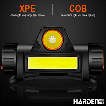 Lanterna de Cabeça Recarregável HARDEN com LED 150 Lúmens e Bateria 1200mAh