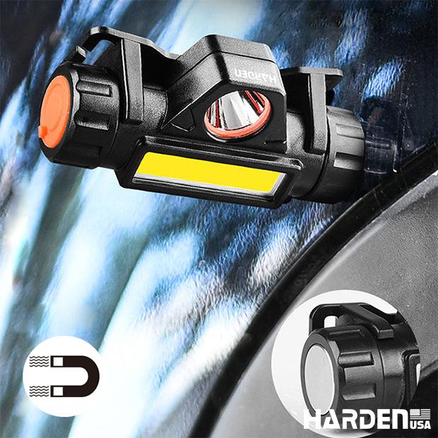 Lanterna de Cabeça Recarregável HARDEN com LED 150 Lúmens e Bateria 1200mAh