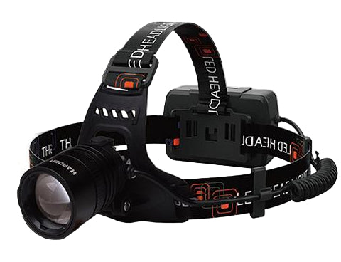 Lanterna de Cabeça Recarregável HARDEN com LED 5W – Foco Ajustável, 3 Modos de Iluminação e Bateria de Íon-Lítio 1800mAh