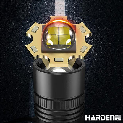 Lanterna de Cabeça Recarregável HARDEN com LED 5W – Foco Ajustável, 3 Modos de Iluminação e Bateria de Íon-Lítio 1800mAh