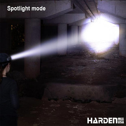 Lanterna de Cabeça Recarregável HARDEN com LED 5W – Foco Ajustável, 3 Modos de Iluminação e Bateria de Íon-Lítio 1800mAh