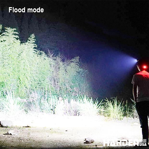 Lanterna de Cabeça Recarregável HARDEN com LED 5W – Foco Ajustável, 3 Modos de Iluminação e Bateria de Íon-Lítio 1800mAh