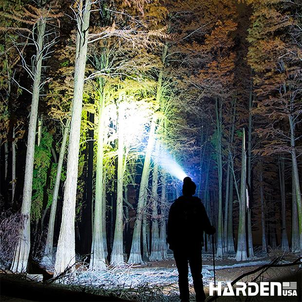 Lanterna de Cabeça Recarregável HARDEN com LED 5W – Foco Ajustável, 3 Modos de Iluminação e Bateria de Íon-Lítio 1800mAh