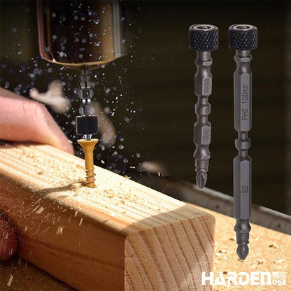 Jogo de Bits Phillips HARDEN PH2 x 65 mm em Aço S2 com 10 Peças e Ímãs Magnéticos