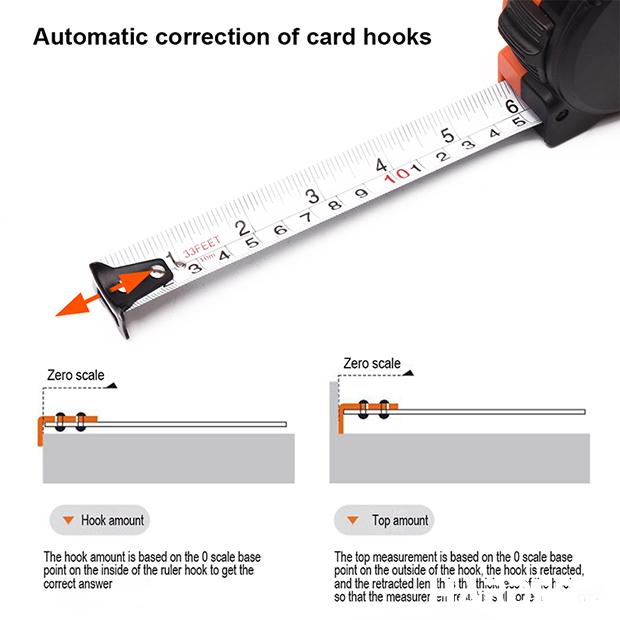 HARDEN Trena de Medição Profissional – Corpo Reforçado e Fita em Aço #65Mn
