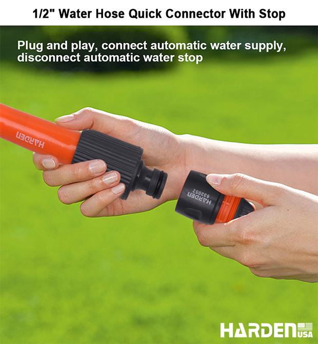 Adaptador de Torneira HARDEN – Conectores em PP para 1/2""×3/4"" e 3/4""×1""