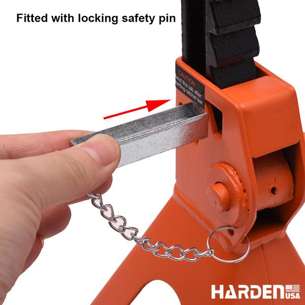 Cavalete Automotivo HARDEN 6 Toneladas com Trava de Segurança Ajustável