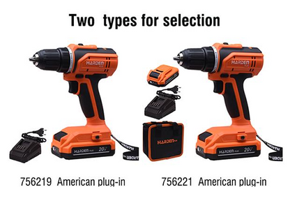 Parafusadeira Sem Fio 20V (com 2 baterias e bolsa de nylon)