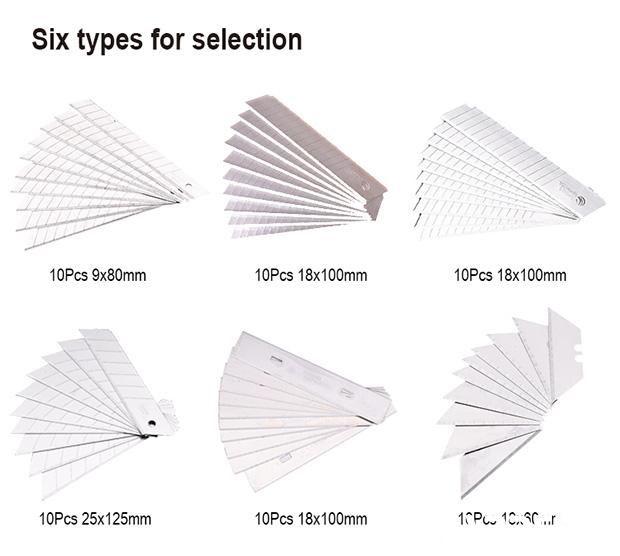 Lâminas para Estilete HARDEN 18 × 100 mm em Aço Carbono – Kit com 10 Unidades