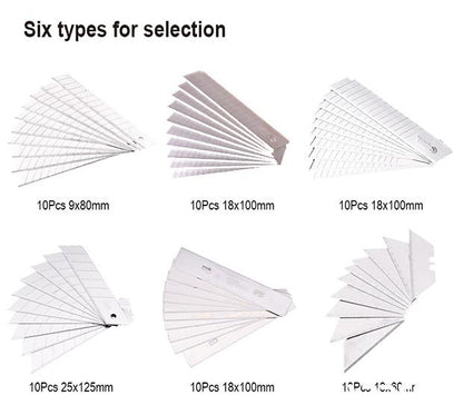 Lâminas para Estilete HARDEN 18 × 100 mm em Aço Carbono – Kit com 10 Unidades